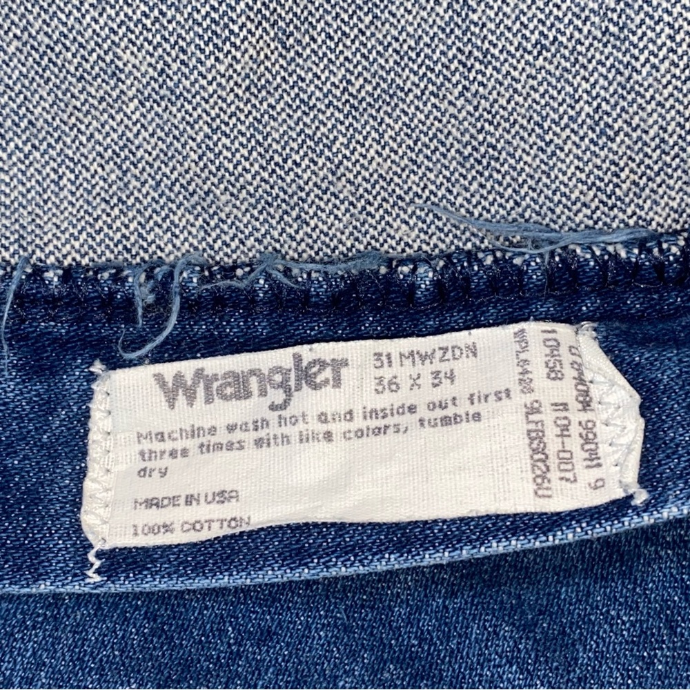 Wangler Jeans 36x34 USA - Picture 9 of 11
